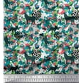 thumbnail image 1 of Soimoi Rayon Fabric Dot,Camouflage Texture & Wolf Animal Printed Craft Fabric by the Yard 56 Inch Wide, 1 of 1