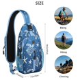 thumbnail image 4 of Crossbody Sling Backpack for Women Men Cute Ocean Life Turtle Shoulder Sling Crossbody Casual Chest Bag for Travel Sports Running Hiking, 4 of 5