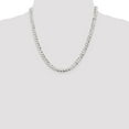 thumbnail image 5 of Auriga Fine Jewelry 925 Sterling Silver 5.75 mm Flat Curb Chain Necklace for Women 20", 5 of 6