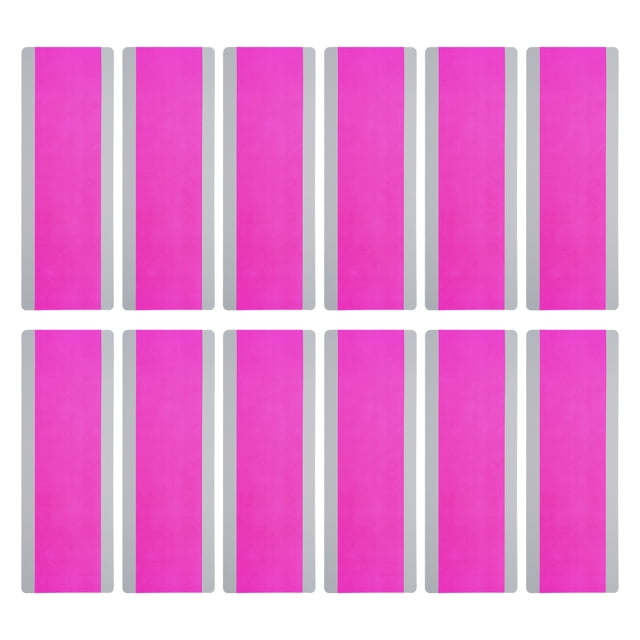Unique Bargains Guided Reading Strips Tracking Highlight Couleur Overlay Marque-Page Rose Rouge 12 Pcs