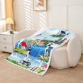 thumbnail image 2 of Erosebridal Nature Lighthouse Throw Blanket for Couch, Rustic Lake Plush Blanket, Mountain Decor, 2 of 6