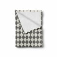 thumbnail image 2 of Stripe Soft Flannel Fleece Throw Blanket, Geometric Themed Pattern with Symmetric Rhombuses with Wavy Lines, Cozy Plush for Indoor and Outdoor Use, 70" x 90", Eggshell Charcoal Grey, by Ambesonne, 2 of 6