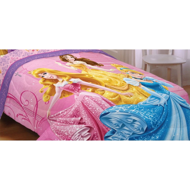 Disney Princesses Twinfull Bed Comforter Glamour Blanket