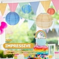 thumbnail image 3 of 2Pcs Spherical Planet Hanging Lanterns Paper Iron Outer Space Theme Children Solar System Themed Parties Decor, 3 of 9