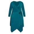 thumbnail image 3 of Avenue Women's Plus Size Sofia Plain Dress, 3 of 5