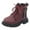 Wine, variant on Boys And Girls Mesh Lace Shoes Fashion Mesh Lace Boots Non Breathable Boots Desert Boots Kids Dark Girls Boots Girls Leopard Boots Girls Low Boots Winter Boots for Toddler Girls Rubber Boots for Kids