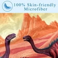 thumbnail image 3 of Dinosaur Custom Printed Microfiber Throw Blanket - Soft and Warm Lightweight Blanket for Sofa, Bed, Couch, Office, and Camping, 3 of 6