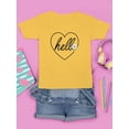 thumbnail image 3 of Hello Heart W Daisy T-Shirt Juniors -Image by Shutterstock,  Small, 3 of 4