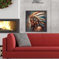 thumbnail image 2 of (LP1281) Resina La Serie Personajes Indios Con Diamantes Completos 40*40CM, 2 of 9