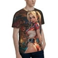 thumbnail image 5 of Harley Quinn Men's T Shirt 3D Graphic Hip Hop Unisex Tees Tops Casual Stylish Crew Neck Short Sleeve, 5 of 8