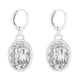 thumbnail image 1 of Arete para Mujer con Cristal Fino Swarovski en Forma de Oval– Bañado en Oro 14k– Arete Elegante y Brillante, Aretes de Mujer de Moda– Joyería para Mujer de Moda– Regalo especial Ortiz Espinosa Temporada, 1 of 4