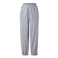 thumbnail image 4 of Frostluinai Cargo Pants For Women Fashion Women'S Solid Casual Cotton And Linen Pocket Long Cargo Pants, 4 of 5