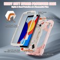 thumbnail image 4 of XYX Case for Xiaomi Redmi Pad SE 8.7 4G with 360 Degree Rotating, Hand Strap, Shoulder Strap, Cherry Pink, 4 of 7