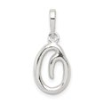 thumbnail image 1 of Sterling Silver Polished Initial O Pendant, 1 of 4