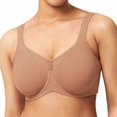 thumbnail image 6 of Jelly Bras for Women Supportive Bras Wireless Bras T Shirt Bra Soft Intentions Jelly Wireless Bra Plus Size Bras Comfortable Bra Mesh V‑Neck Sheer Mesh Top Bra Adjustable Thin Straps Khaki, 6 of 9
