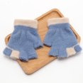 thumbnail image 1 of Guantes de invierno para niños, cálidos, de princesa, para niñas, de cinco dedos, cálidos, con forro polar, bonitos, para niños y niñas, de lana para bebés, 1 of 6