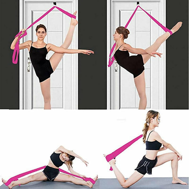 Perfect Home Equipment for Ballet Dance and Gymnastic Exercise Flexibility Stretching Strap Foot Stretcher Bands Easy Install on Door to Improve Leg Stretching Leg Stretch Band 