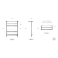 thumbnail image 2 of WarmlyYours TWS1-HRN08BH Elevate Huron 8-Bar Electric Towel Warmer, Brushed Stainless Steel, 2 of 3