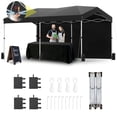thumbnail image 4 of COBIZI 10x20 Pop-up Canopy Tent, Waterproof, UPF 50, 2 Sidewalls, Center Lock, Black, 4 of 11