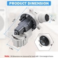 thumbnail image 2 of Navellon W10919003 Washer Drain Pump for Whirlpool/Amana/Maytag/Kenmore/Crosley Top Load Washing Machine, Replaces W10775446/AP6038235/PS1177007/EAP11770076, 2 of 9