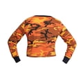 thumbnail image 3 of Rothco Women's Camo Long Sleeve Crop Top - Savage Orange, 3 of 4