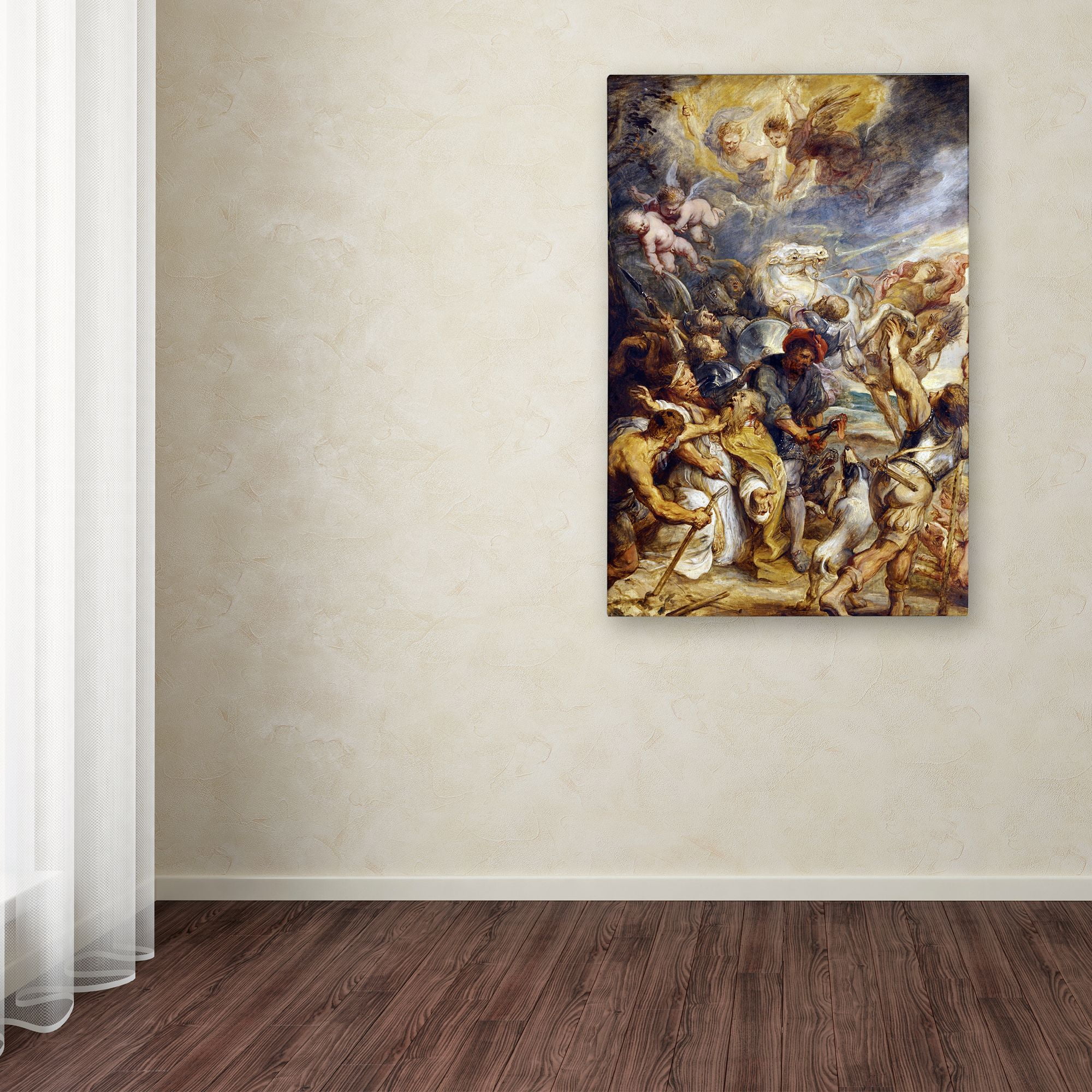 Peter Paul Rubens 'The Martyrdom Of Saint Livinus' Canvas Art