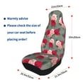 thumbnail image 4 of Sikiie Rose Flowers Car Seat Protector 2 Pack Car Seat Cushion Mat, Car Seat Covers for SUV, Truck, Van, 4 of 7
