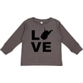 thumbnail image 3 of Inktastic Love West Virginia Boys or Girls Long Sleeve Toddler T-Shirt, 3 of 5