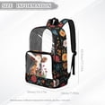 thumbnail image 7 of Xoenoiee Cow Daisy Flower Print Clear School Backpack Lightweight Casual Daypack See Through Schoolbags for Teens Girls Large Capacity Rucksack with Adjustable Strap Back to School Bookbag, 7 of 7