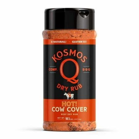 Kosmos Q 8029538 10.5 oz Cow Cover Hot Dry Rub