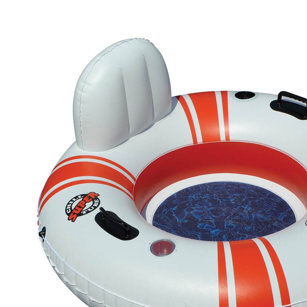 Swimline 17001 Super Chill Vinyl with Nylon Mesh Single Seat Tube Pool Float