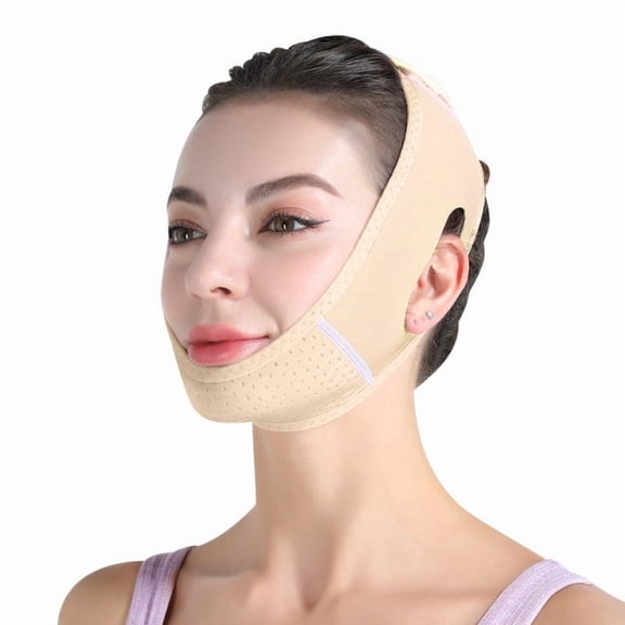 V-shaped Face Mask For Double Chin Reusable Face Wrap For A Firmer Look V-shaped Chin Strap Adjustable Lifting Mask For Women And Men