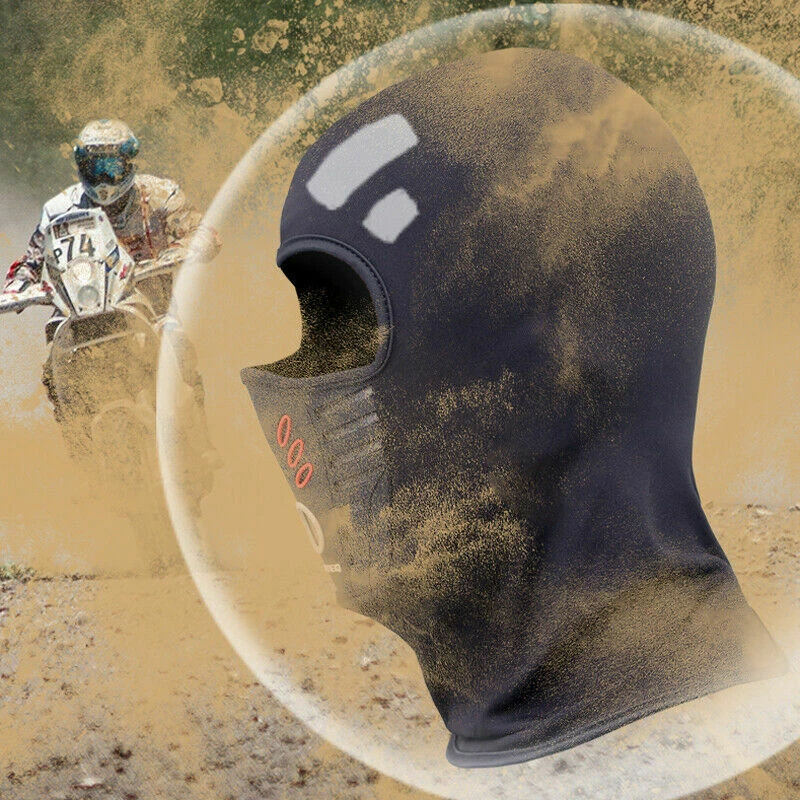 FLINT - 2Pack Mens Balaclava Ski Full Face Mask Uv Protection Motorcycle Hood Helmet Hat