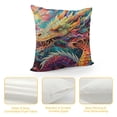 thumbnail image 4 of Orinice Dragon Graphic Decorative Cushion Throw Pillow Cover with Zipper Closure for Home Couch Living Room Bed Sofa 1PC Short Plush 22x22in, 4 of 5