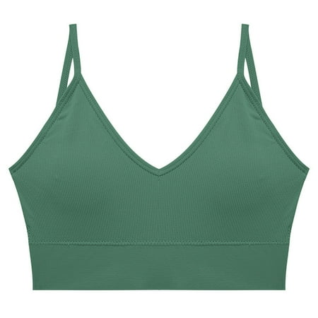 YABCSAZ Sports Bras for Women Plus Size Bras Underarm-smoothing with Seamless Stretch Wireless Lightly Lined Yoga Bra High Lift Close Breast Tops Breathable Flex Fit Underwear Daily Bra
