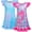 Mermaid, variant on Girl's 4-8 Unicorn Nightgown & Sleepshirt, Rainbow (2 Pack)