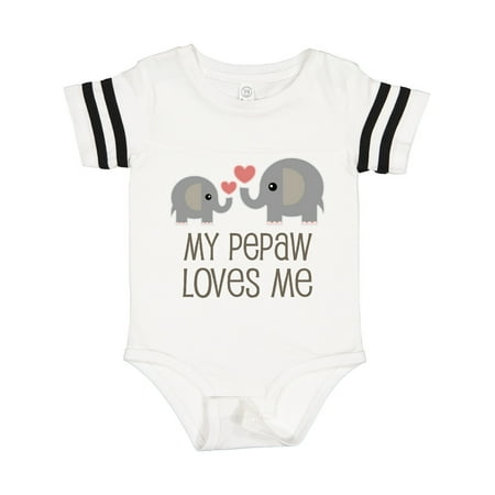 

Inktastic My Pepaw Loves Me Grandson Gift Baby Boy or Baby Girl Bodysuit