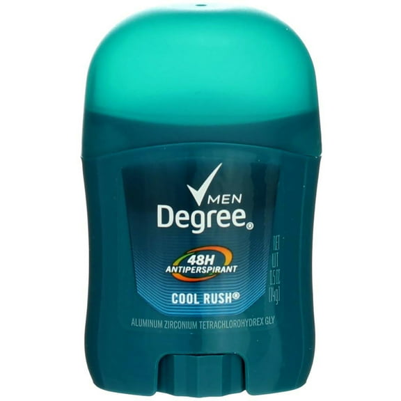 Degree Men Antiperspirant Deodorant Solid, Cool Rush, 0.5 oz (6 pack)