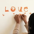 thumbnail image 3 of Animals Wall Decals Glow in the Dark, Girls Boys Waterproof Decoration for Living Room Wall Bathroom Toilet 3 Sets Orange Cats 11.4" x 7.9", 3 of 7