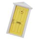 thumbnail image 1 of 1/12 Juegos de Hacia Interior Miniatura Amarillo CUTICAT Dollhouse Puerta, 1 of 5