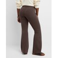 thumbnail image 3 of Hanes Originals Women's Stretch Jersey Flare Leggings, 31" Dark Crimson S, 3 of 4