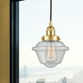 thumbnail image 6 of 616-1PH-AB-G534 Innovations Lighting Oxford - 1 Light Mini Pendant In Traditional Style-9.5 Inches Tall and 7.5 Inches Wide-Antique Brass Finish-Seedy, 6 of 7