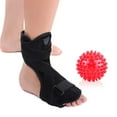 thumbnail image 6 of Plantar Fasciitis Support, Night Ankle Splint Achilles Tendonitis Foot Drop Orthotic Brace with Hard Spiky Massage Ball, 6 of 9
