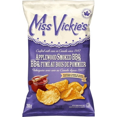 Miss Vickie's Kettle Cooked Applewood Smoked BBQ Potato Chips 200g/7.1 oz