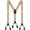 beige, variant on Men's Y-Back 1.4 Inches Wide Button End Elastic Adjustable Suspenders