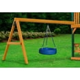 thumbnail image 3 of Gorilla Playsets Turbo Tire Swing for Swing Set with 360 Degree Swivel Mount and Chain, Blue, 3 of 7