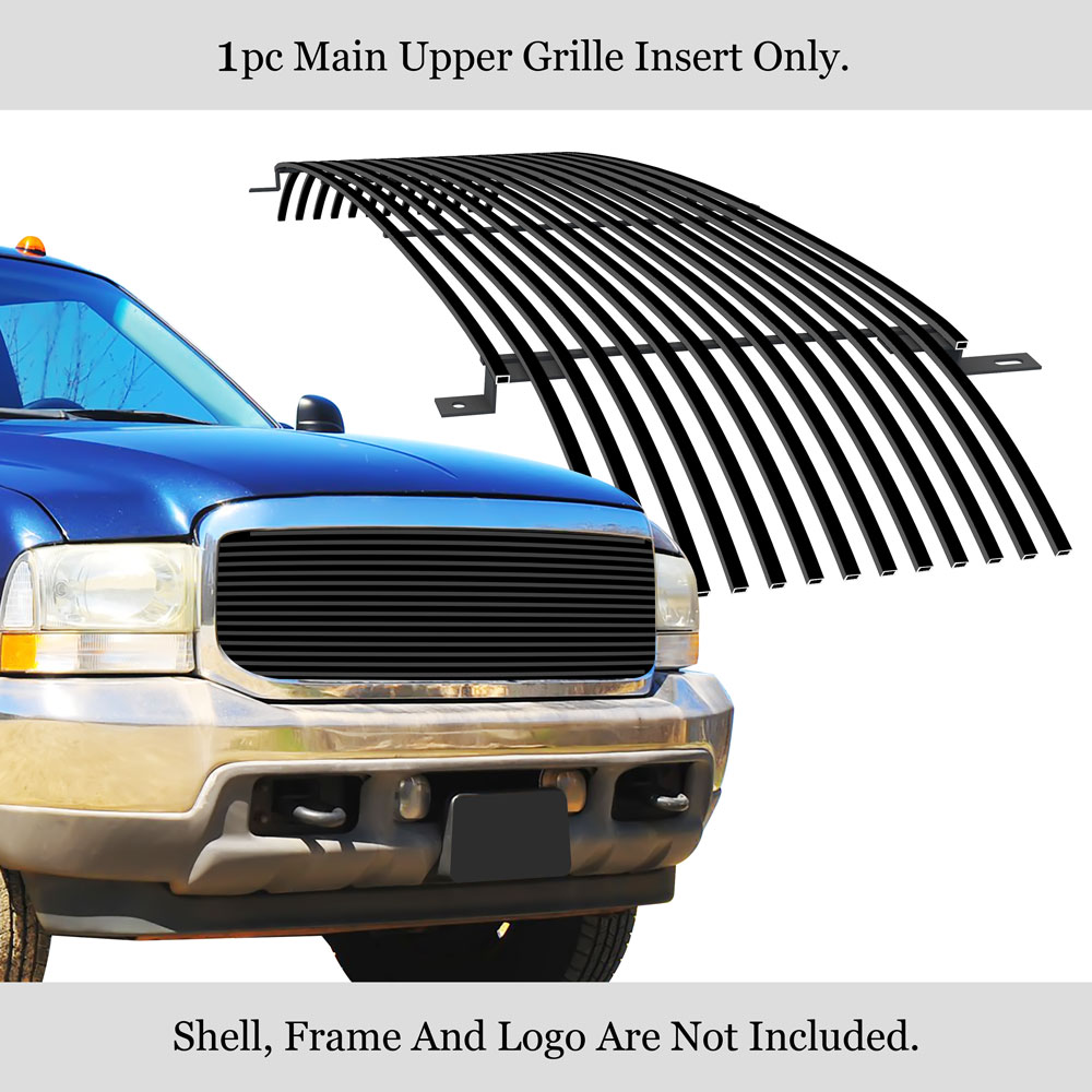 Aps Premium Stainless Steel Black 8x6 Horizontal Billet Grille Compatible With Ford Excursion 00 04 F 250 F 350 F 450 F 550 Sd 99 04 1 Pc Cover 3 Holes Main Upper N19 Jf Walmart Com Walmart Com