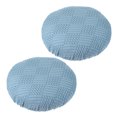 thumbnail image 1 of Funda de taburete redondo Uxcell, fundas elásticas para taburetes lavables, funda de cojín para taburete, funda elástica para asiento de silla de bar, azul oscuro 14"-18", 1 of 7