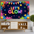 thumbnail image 2 of Colorful Theme Let's Glow Neon Banner Decorative Lights Festive Fun for Party Celebration Indoor Decoration Event Backdrop, 2 of 9
