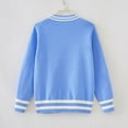 thumbnail image 6 of LYHaoo Girls V Neck Cardigan Sweaters Long Sleeve Knit Cardigan for Girls Button Front Uniform School Sweaters 15-16 Years(Blue), 6 of 6
